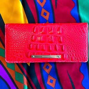 Brahmin ADY Wallet. Three areas for bills & 12 credit card slots.